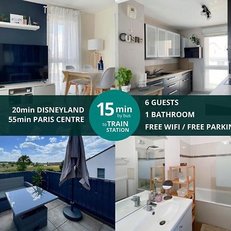Le Chanteloupien - Appartement Pour 6 Proche Disneyland Paris Exteriör bild